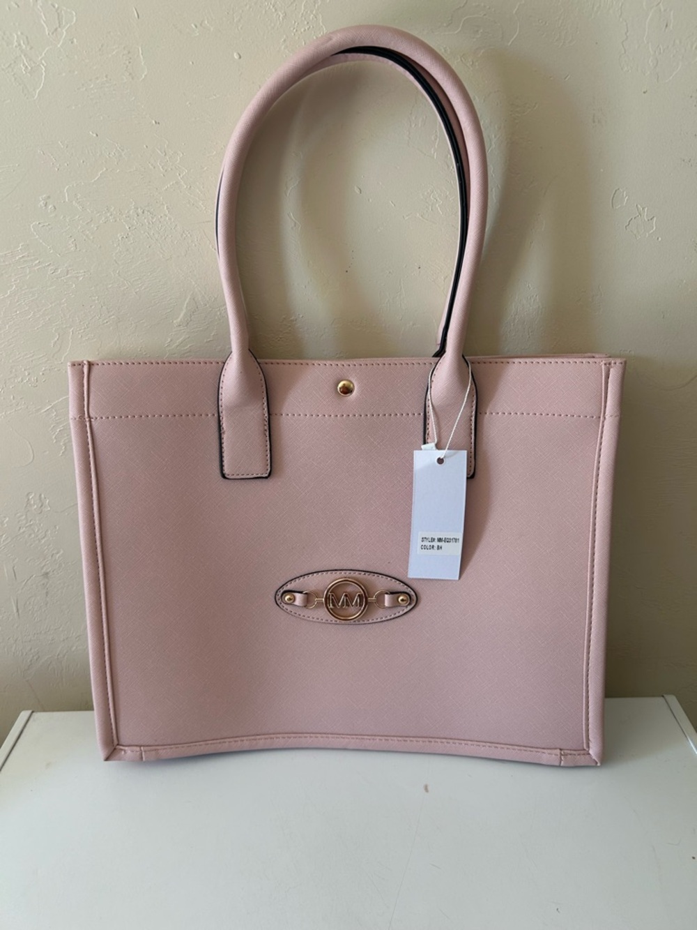 Marilyn Monroe Pale Pink Tote Handbag Purse W/Double Handles NWT
